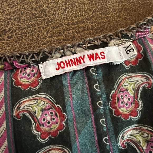 Johnny Was Carson Forza 100% Silk Top 3X - Picture 4 of 4